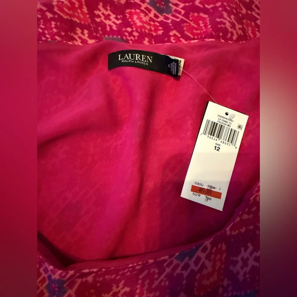 Ralph Lauren Pink Sleeveless Midi Dress - Picture 7 of 11
